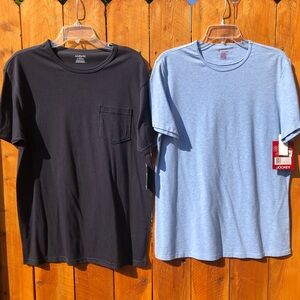 Alfani Pocket Tee + Jockey 8 Way Stretch Short Sleeve T-Shirt - LARGE